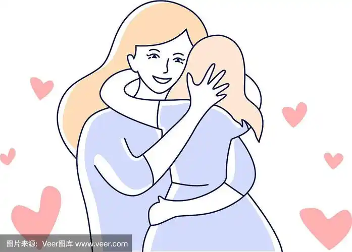 母亲母亲和女儿母亲拥抱孩子