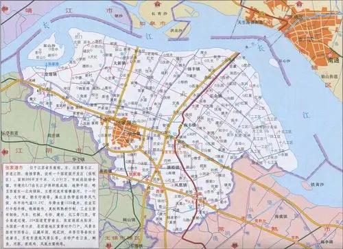 张家港市地图最新版(高清大图)