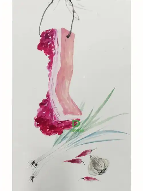 五花肉国画教程步骤图笔记