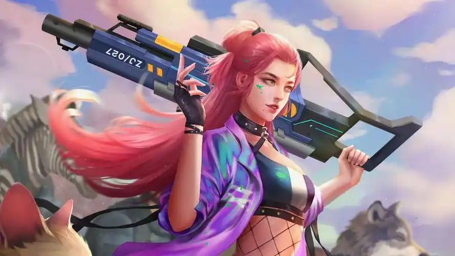 美女游戏角色4k壁纸,持枪女孩高清图片,3840x2160分辨率,免费下载