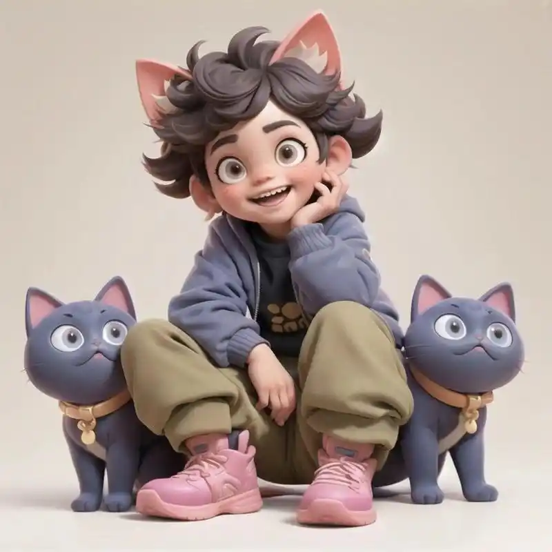 3d皮克斯风格头像果然很可爱! 太可爱啦!