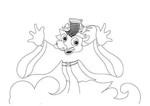 龙王简笔画卡通