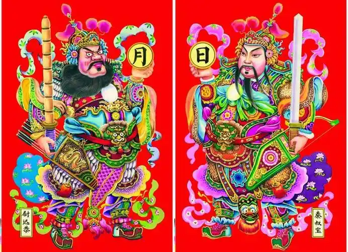 门神怎么贴才正确图片秦叔宝尉迟恭