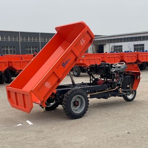 鲁祥矿山专用电动三轮车 建筑工地液压自卸工程车 农用柴油三轮车