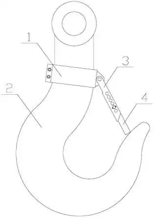 一种行车防脱吊钩的制作方法