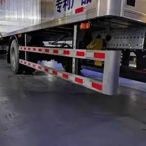 半挂车侧防护栏铝合金防护网货车后保险杠油罐车可调节吊架可定做