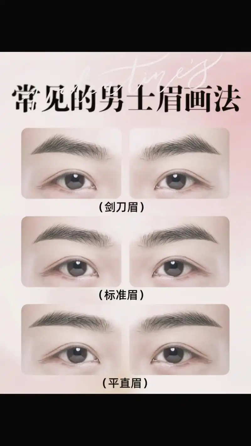 常见的3种男士眉眉形比例,不会的赶紧收藏起来#男士眉型推荐 - 抖音