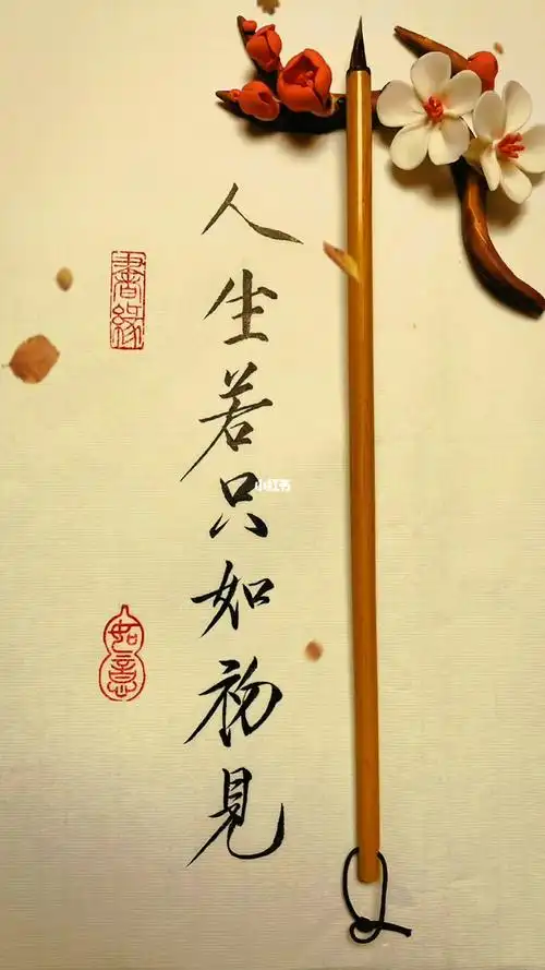 书法瘦金体人生若只如初见