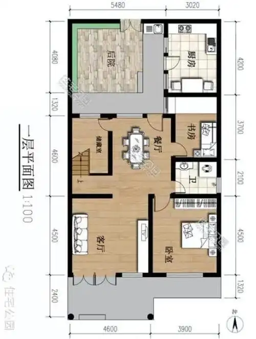2楼3楼平面图是一样的,因为业主希望有尽可能多的房间,所以没有露台.