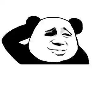 熊猫头摸头-发表情