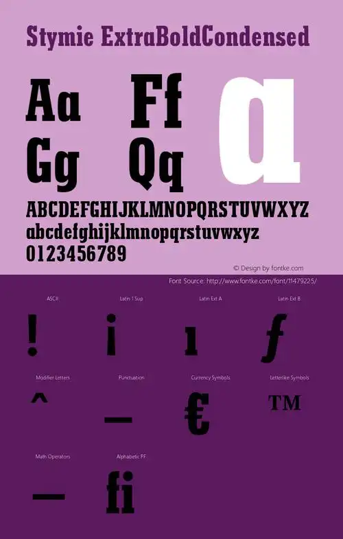 stymieextraboldcondensedversion003001fontsample