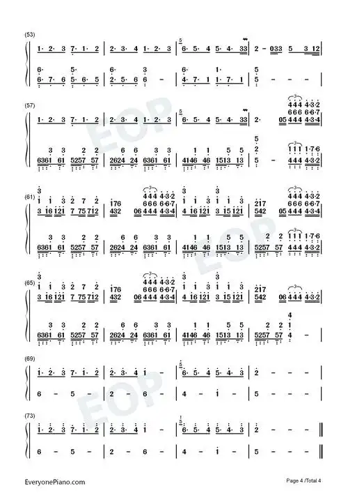 alone pt ii-alan walker ft ava max双手简谱预览4