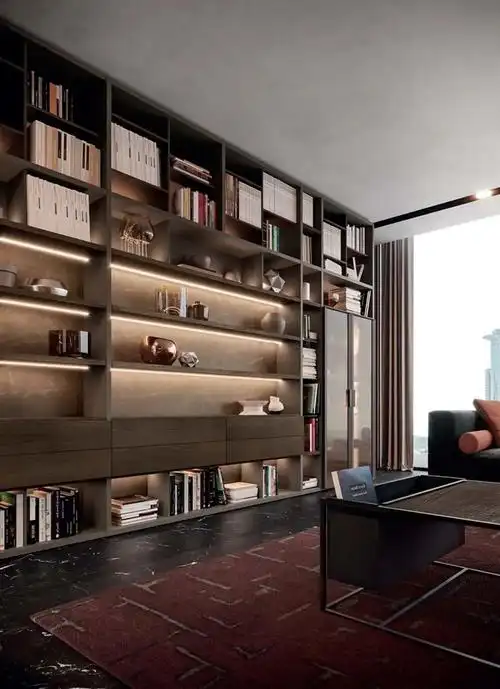 气氛组书柜探索意式极简的多面性