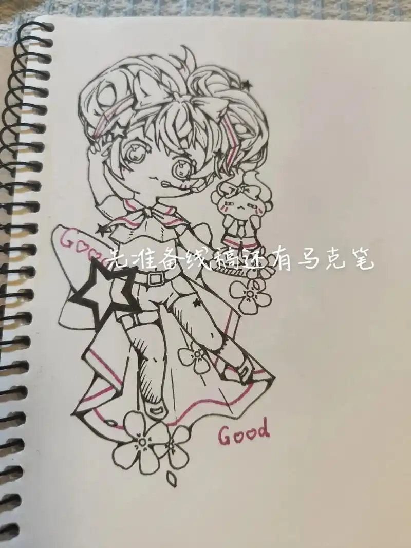 原创 #马克笔手绘 #绘画教程 #初音 - 抖音