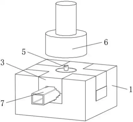 一种不锈钢方管冲孔模具的制作方法
