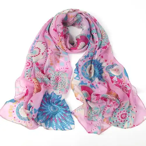 长款的小丝巾批发纱巾秋冬款长条沙巾女土百搭围巾时尚洋气卫韦巾