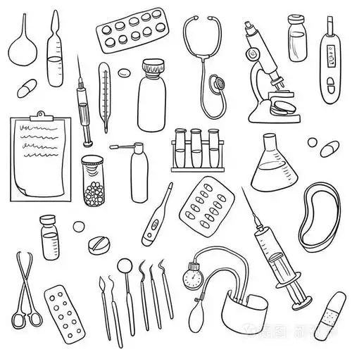 涂鸦套医疗设备