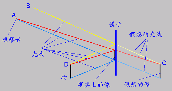 镜子的反射与成像