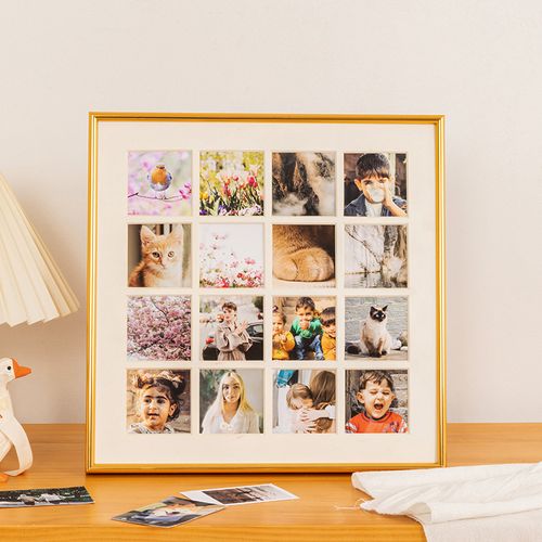创意多宫格铝合金相框照片打印加拼图diy画框情侣纪念相框制作