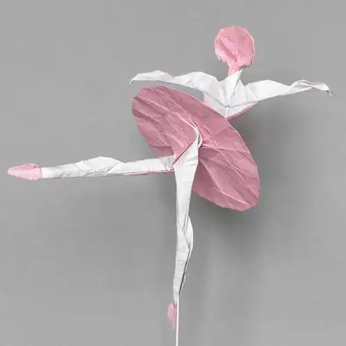 芭蕾舞小人折纸唯美系教程
