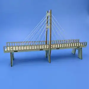 斜拉桥材料包 力学科技科学小制作手工幼儿园大班小学生一二年级