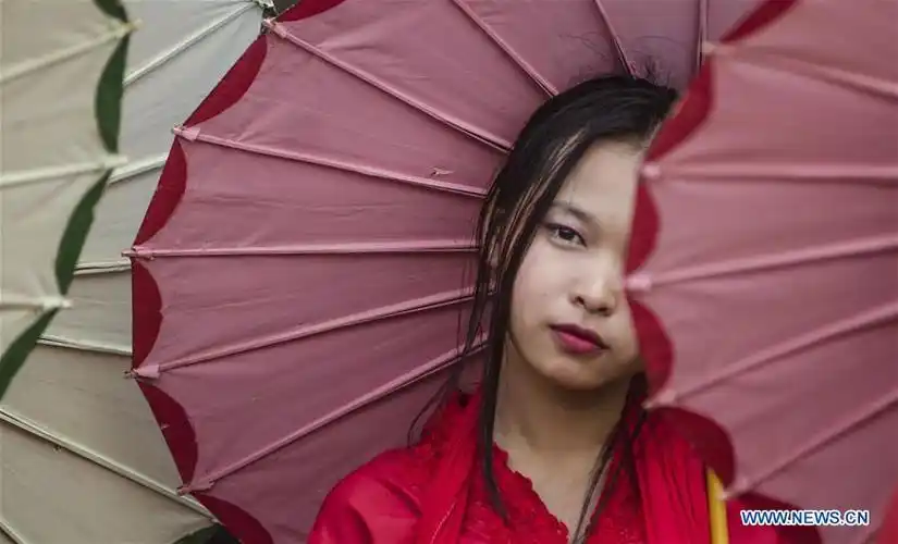 cap go lak bauran culture festival held in bandung, indonesia