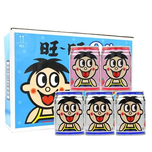 旺旺旺仔牛奶o泡果奶整箱245ml24罐装儿童早餐牛奶官方旗舰店同款