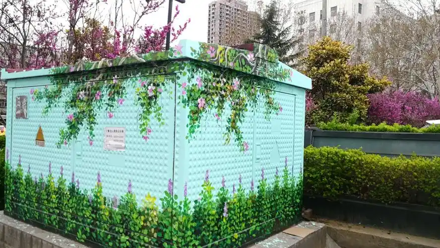 创意彩绘让配电箱成靓丽风景