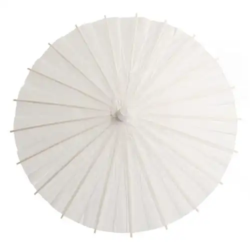 c原版白色油纸伞手工小伞创意装饰油纸伞儿童舞蹈伞婚庆用品0.