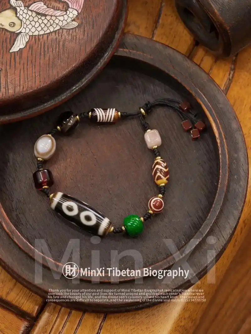 手链搭配设计.#minxi文玩设计  #天珠  #纯手工编绳 - 抖音