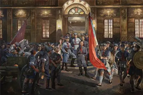 南昌起义 罗田喜 罗婧 油画