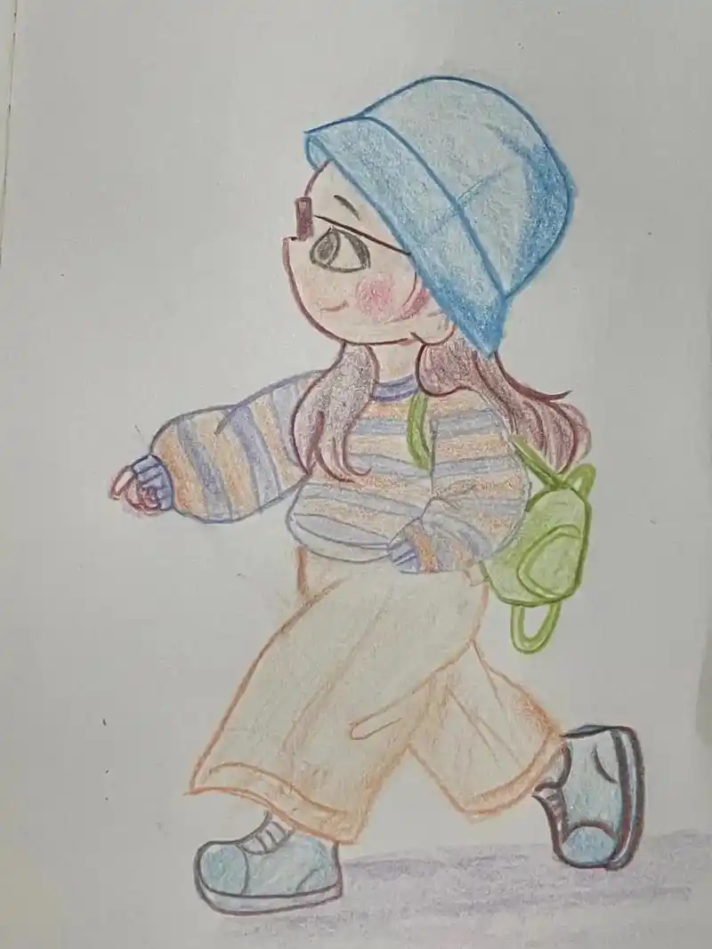 卡通人物插画系列.#画画 #临摹 #儿童画 #插画 #彩铅 - 抖音