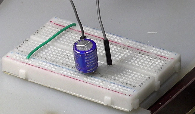 2,对放电完电容充电