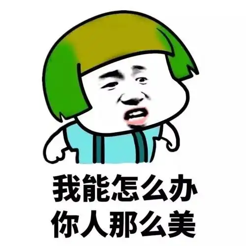 我能怎么办你人那么美聊天表情搞笑图片表情