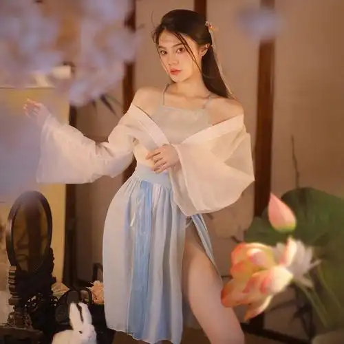 古典风妲己汉服古风情趣q趣内衣肚兜激情套装睡衣女性惑纯欲调情