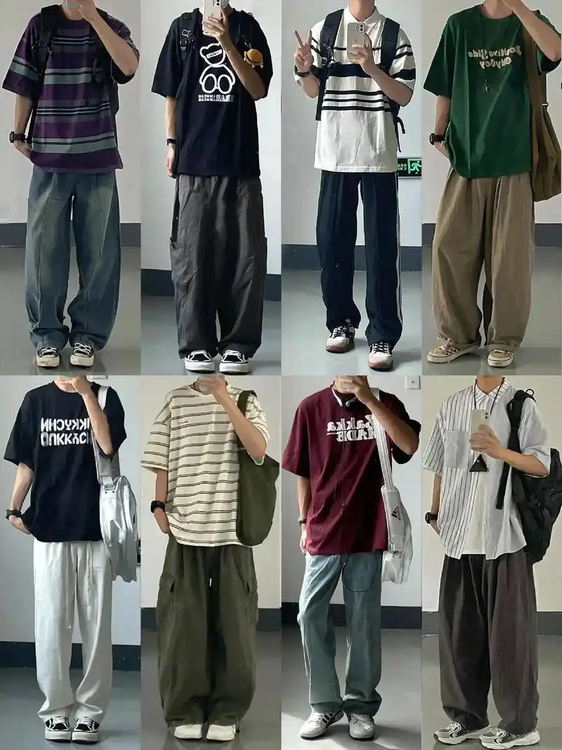 170男生穿搭夏装少年感一周穿搭男装搭配.嘿,小伙伴们!夏日 - 抖音