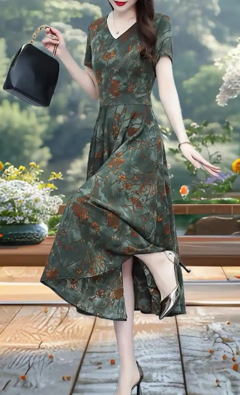 今年流行的碎花元素,搭配上真丝面料,简直就是夏日仙女的标配!