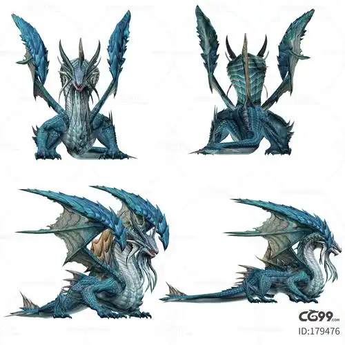 火龙 冰龙 水龙 飞龙 怪物 西方龙 boss 魔幻 坐骑 神话生物 怪兽