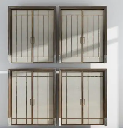 新中式推拉门id383929170