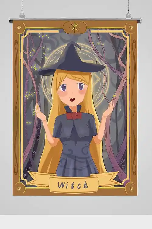女巫动漫插画图片-女巫动漫插画素材下载-众图网