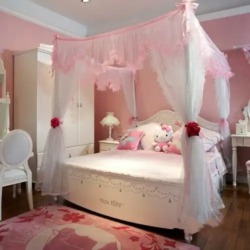 欧式田园儿童房间装修效果图 女孩子儿童