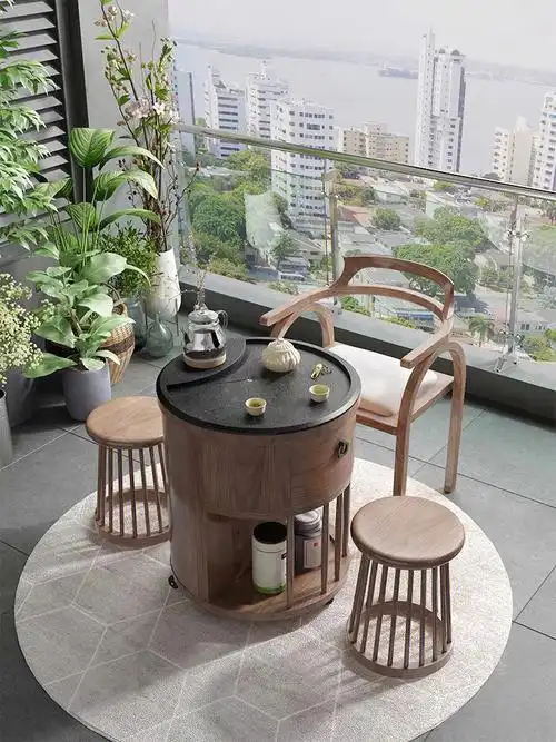 不要繁琐只要简单阳台小茶桌