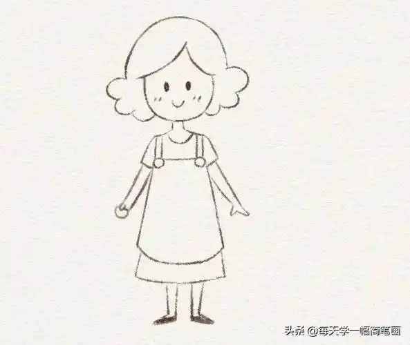 妈妈简笔画全身妈妈简笔画全身简单