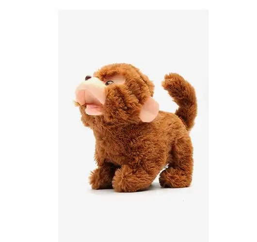 日本 イワヤ 毛绒玩具猴子 电动小猴 吉祥物 会走会叫 宠物_7折现价