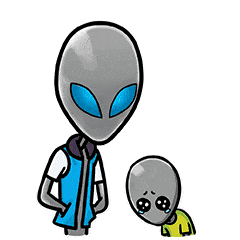 外星人 抱抱 摸头 安慰