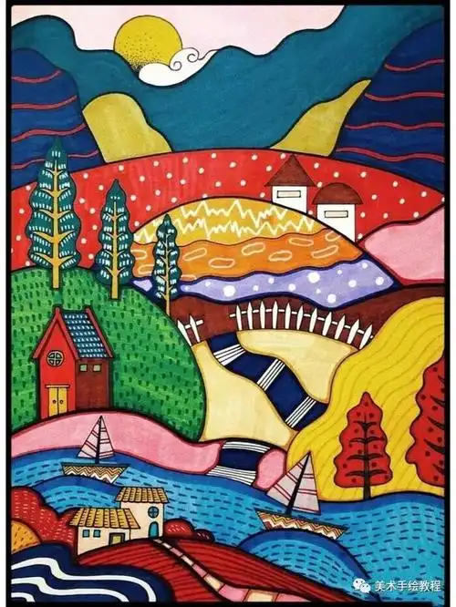 儿童风景画素材分享