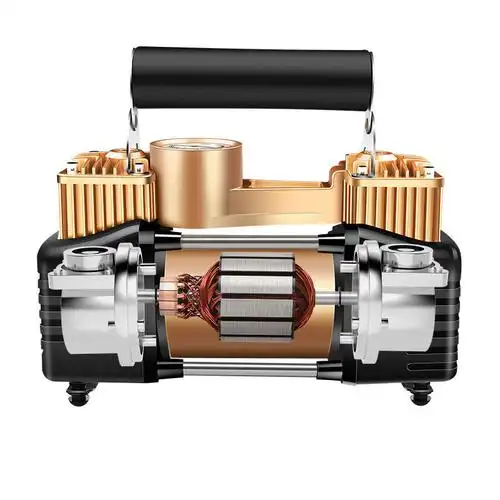 大功率电动车汽车游泳池篮球多功能打气泵220v双缸充气泵裸机无配件