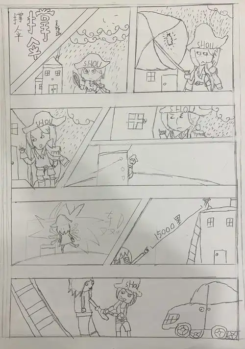 总校区国际动漫班日上《分镜漫画》创作