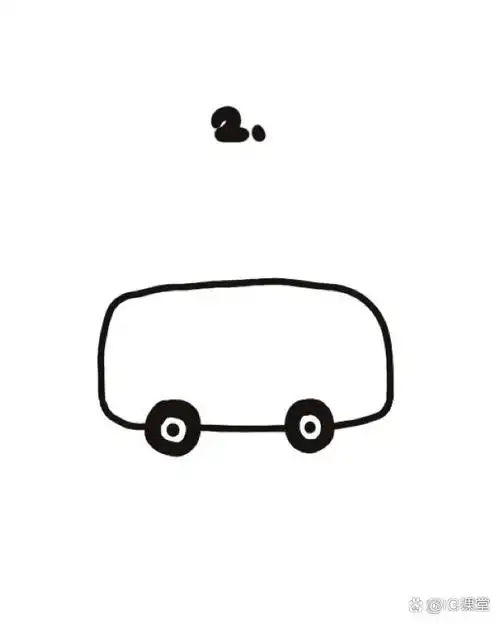 95手绘教程|如何画大巴车?