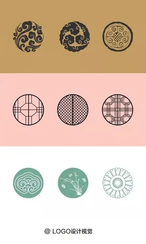 中国传统图案大全每一款都很美收藏需转bylogo设计视觉